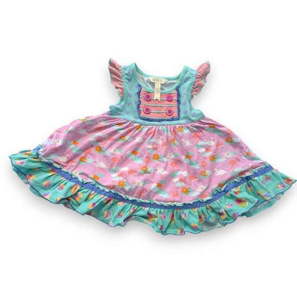 Matilda Jane Other - Matilda Jane Adventure Begins Puddle Jumper Peasant Top Short Dress Size 2